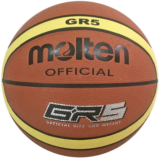 molten Basketball Rubber No.5 BGR5MY Maroon, Gold, Black 69-71cm 470-500g NEW_1