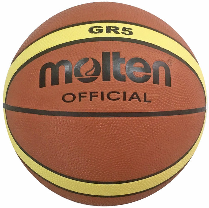 molten Basketball Rubber No.5 BGR5MY Maroon, Gold, Black 69-71cm 470-500g NEW_3