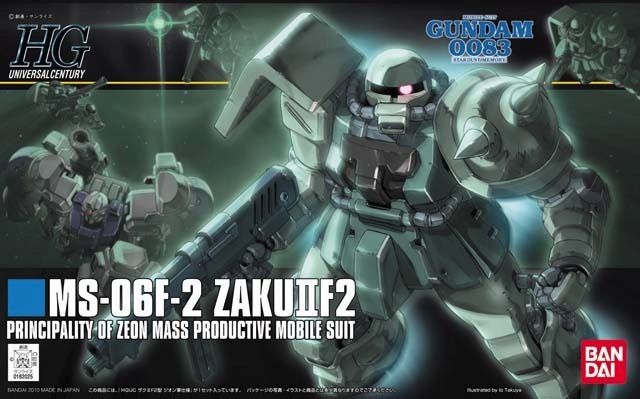 BANDAI HGUC 1/144 MS-06F-2 ZAKU II F2 ZEON Plastic Model Kit Gundam 0083_1