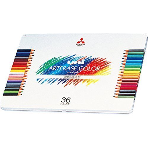Mitsubishi Pencil eraser color pencil Unia Terrez color 36 colors UAC 36C NEW_1
