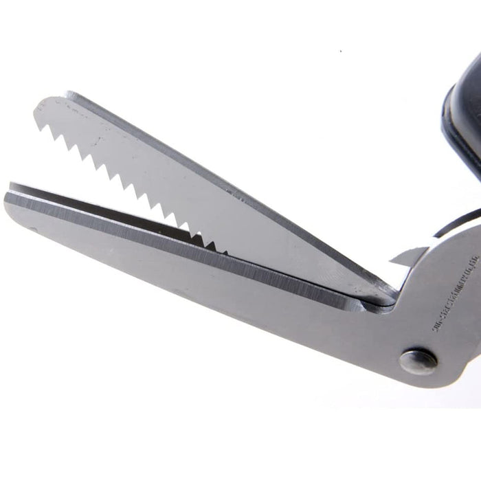 Sun-Star Stationery Shredder Scissors Stainless Steel 3-Blades S6301401 NEW_3