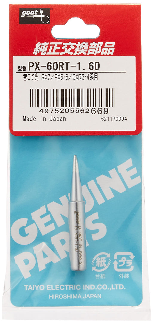 Goot PX-60RT-1.6D Soldering Iron Replacement Tips PX-501 PX-601 RX-711 RX-701_2