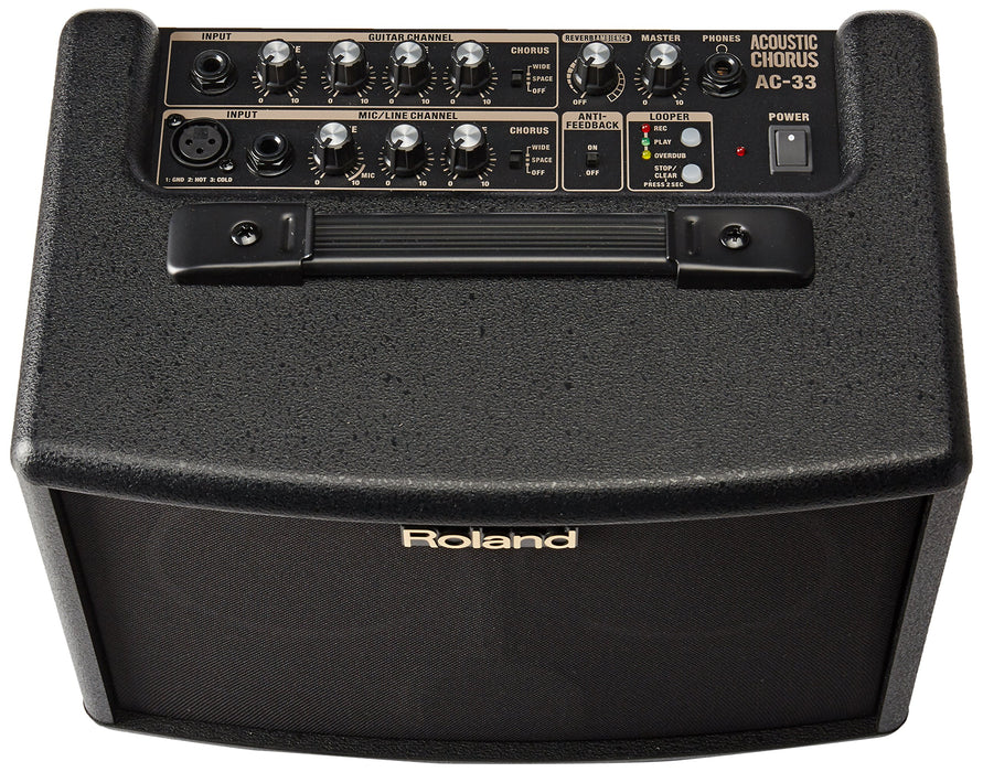 Roland Acoustic guitar Amplifier AC-33 M 15W+15W Black Audio equipment NEW_4