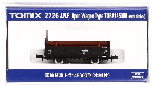 Tomix N Scale J.N.R. Freight Car Type TORA145000 (With Lumber) NEW from Japan_1