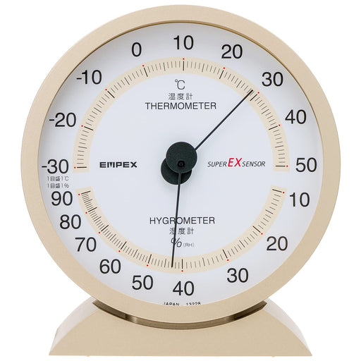EMPEX Super EX temperature & humidity meter Champagne Gold EX-2718 Made in Japan_1