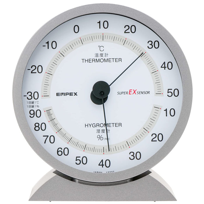 Empex Super EX Precision Thermo-hygrometer Metallic Gray EX-2717 Made in japan_1