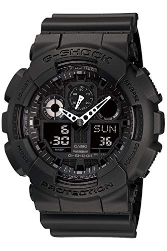 CASIO G-SHOCK GA-100-1A1JF Men's Watch Black 1/1000 second measurement stopwatch_1