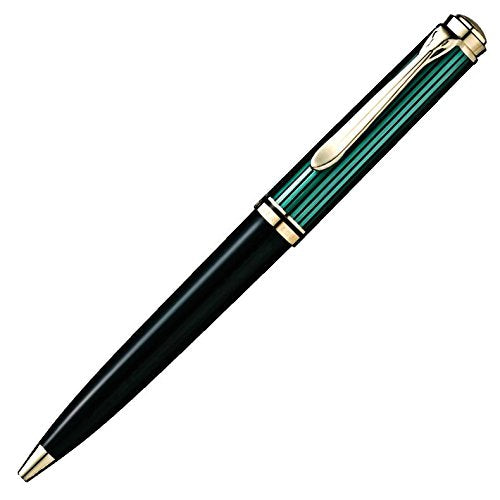 Pelican ballpoint pen oilic green stripe K800 ‎987834 Resin Axis L139mm NEW_2