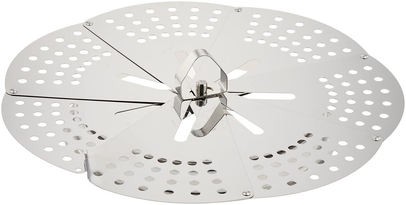 Shimomura Kogyo Made in Japan Free Size Universal Steamer FM-01 Stainless Steel_1