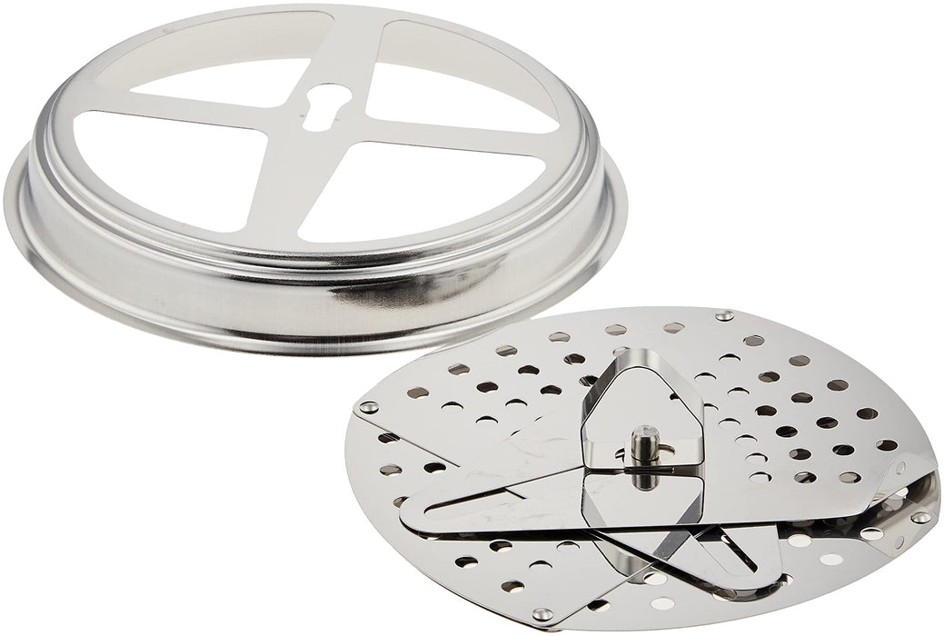 Shimomura Kogyo Made in Japan Free Size Universal Steamer FM-01 Stainless Steel_2