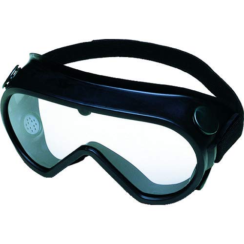 TRUSCO Safety Goggles for Floating Dust Acetylens GS-56 Clear Lens Black Band_1