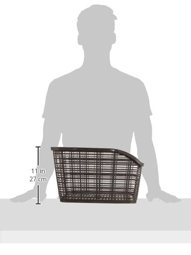 OGK Stationary Type Bicycle 20L Back Basket RB-005 Dark Brown NEW from Japan_3