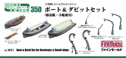 Fine Molds WZ1 For Midget battleship Boat & Davits Set Plastic Model Kit NEW_1