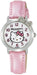Citizen Q&Q Watch Analog Hello Kitty Waterproof Leather Belt White/Pink 0001N001_1