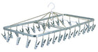 Nishida Square Hanger with Daima pinch 30piece W76×D35×H28cm Silver NEW_1