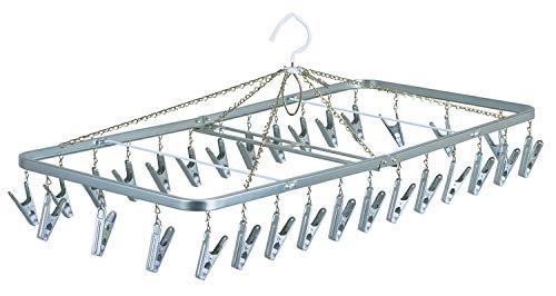 Nishida Square Hanger with Daima pinch 30piece W76×D35×H28cm Silver NEW_1