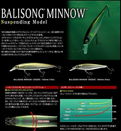 DEPS BALISONG MINNOW 130 SP #17 Horizon Shad NEW from Japan_3
