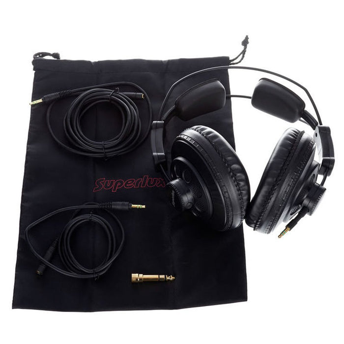Superlux Professional Monitor Over Ear Headphone HD668B Semi-Open type Black NEW_6