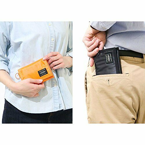 PORTER Yoshida Bag 555-06439 Tri Fold Wallet CAPSULE Orange NEW from Japan_3