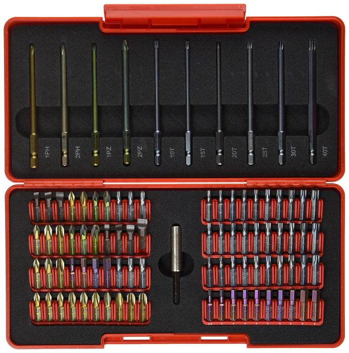 Astro Products PB Screw Driver Bit Set with Red Case C6-992 Matte Type 1029g NEW_2