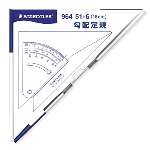 Staedtler Ruler gradient ruler Mars Adjustable Set 15cm 964 51-6 Acrylic NEW_2