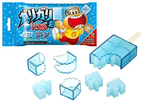 HANAYAMA Garigari-kun Puzzle Soda Flavor 3D Puzzle Clear Blue Ice Candy NEW_1