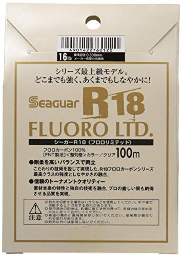 KUREHA Seaguar R18 FLUORO LTD #4/16lb 100m Fluorocarbon ‎R18FL NEW from Japan_2