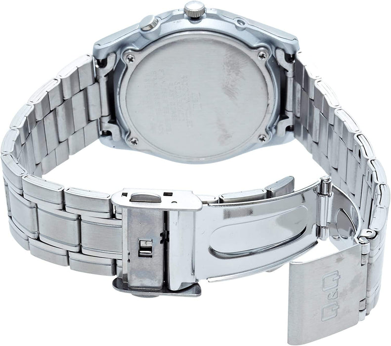CITIZEN Q&Q SOLARMATE HG08-204 Solar Men's Watch Stainless Steel Band White NEW_3