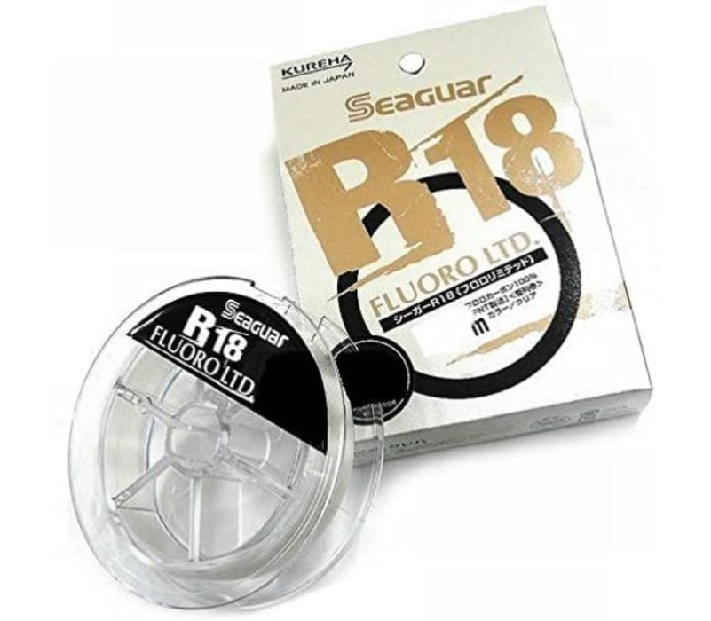 KUREHA Seaguar R18 FLUORO LTD 100m 3lb Fishing Line Clear ‎760038 Saltwater NEW_1