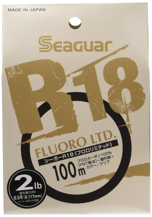 KUREHA Seaguar R18 FLUORO LTD #0.5 2lb 100m Fishing Line Fluorocarbon ‎760021_1