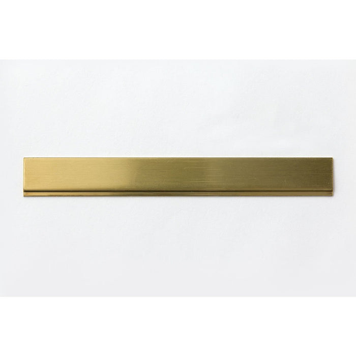 Midori Brass Ruler Solid Gold Color 160x20x2mm Made in Japan Simple 42167006 NEW_4
