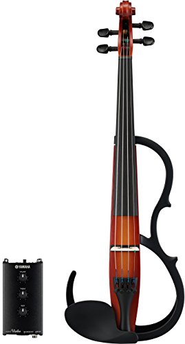 Yamaha Silent Electric Violin SV250 Brown 4-String Newly designed body_1