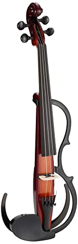 Yamaha Silent Electric Violin SV250 Brown 4-String Newly designed body_9
