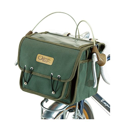 Ostrich Front Bag ‎YD-104 Green Bike Bicycles Cotton Canvas 8.7x7.9x10.2" NEW_1