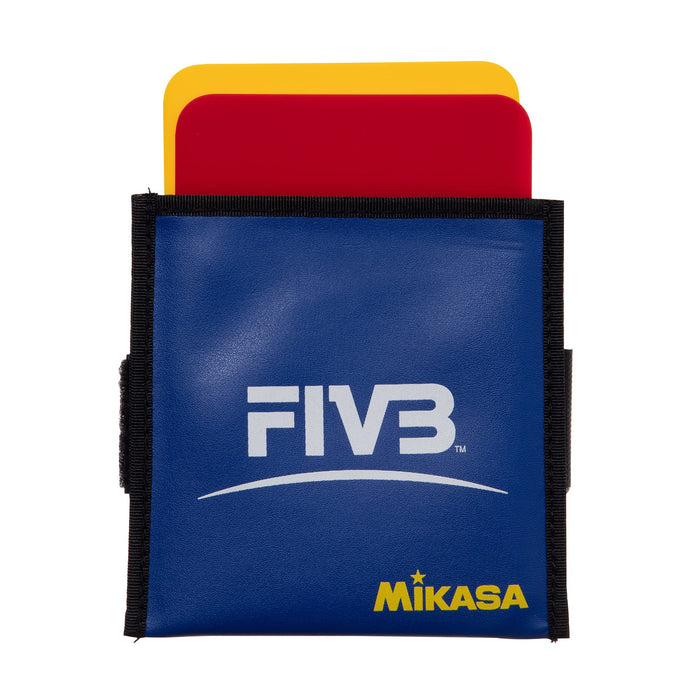 Mikasa FIVB Volleyball Referee Cards Yellow Red Judge with Case 1973 Acrylic NEW_1