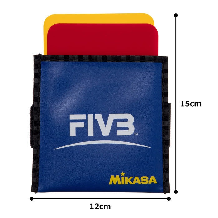 Mikasa FIVB Volleyball Referee Cards Yellow Red Judge with Case 1973 Acrylic NEW_6