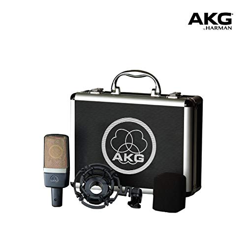 AKG C214 condenser microphone Gray XLR Power cord type 156 dB Cardioid NEW_7