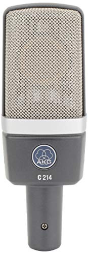 AKG C214 condenser microphone Gray XLR Power cord type 156 dB Cardioid NEW_8