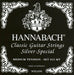 HANNABACH Classical Guitar Strings Silver Special E815MT Black Set 652527 NEW_1