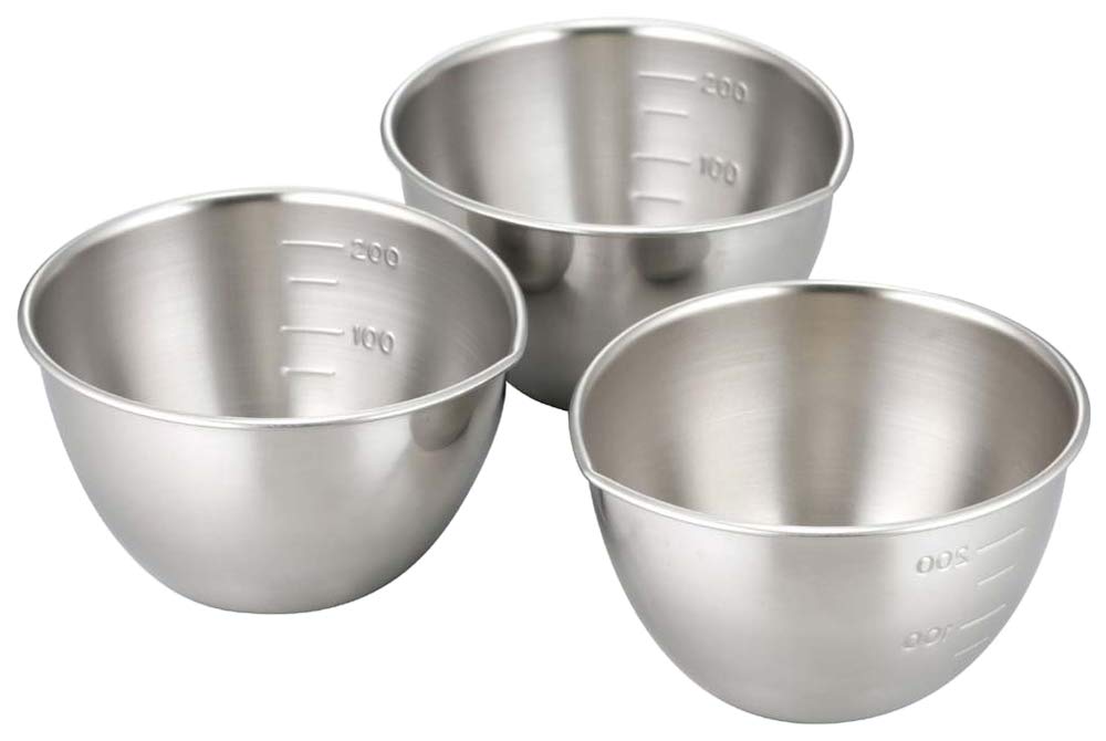 Shimomura Kihan 28867 Stainless Steel Bowl Set of 3 Made in Japan 270ml NEW_1