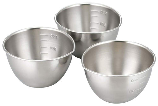 Shimomura Kihan 28867 Stainless Steel Bowl Set of 3 Made in Japan 270ml NEW_1