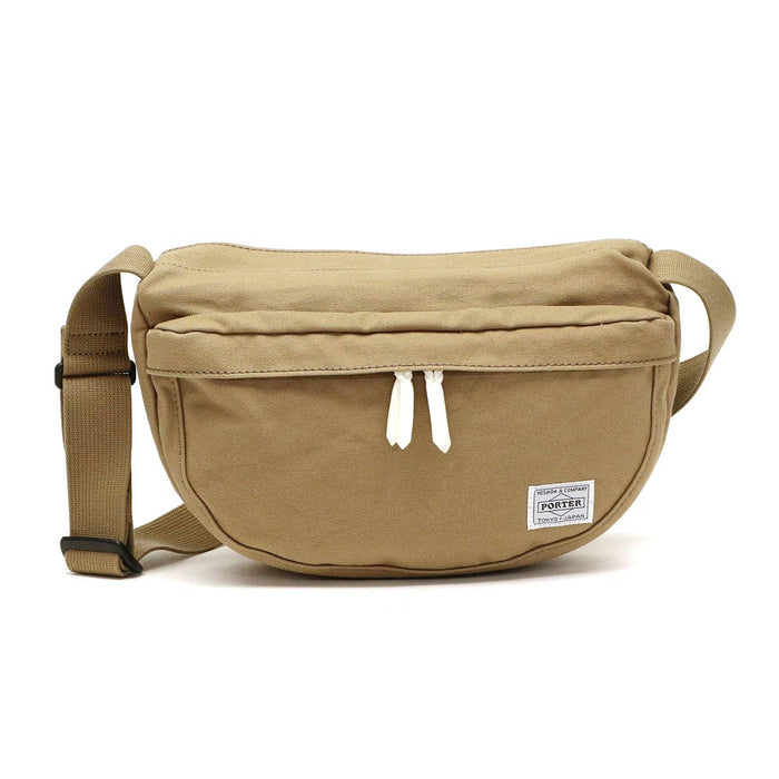 Yoshida Bag PORTER BEAT SHOULDER BAG Beige 727-09044 Made in JAPAN Cotton NEW_1