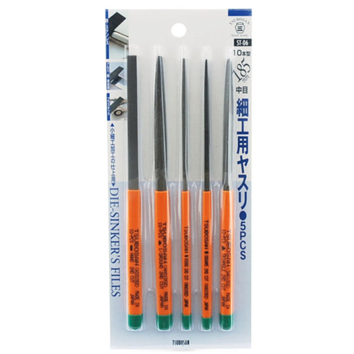 Tsubosan Hand tool Workmanship file set of 5 ST-06 K-101 K-102 K-103 K-104 K-105_2