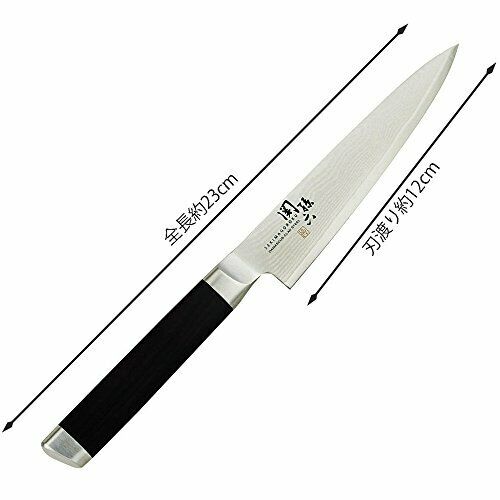 KAI Seki Magoroku Damascus Petty knife 120mm AE-5202 NEW from Japan_5