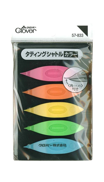 Clover Tatting shuttle 5 color set Clover Lace making Made in Japan ‎CL57-833_1