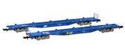 TOMIX N gauge J.R. Container Wagon Type KOKI105 without Container 2-Car Set 2749_2