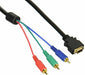 D terminal (male) Component conversion video cable 1.8m D5 1080P DC-18G NEW_1