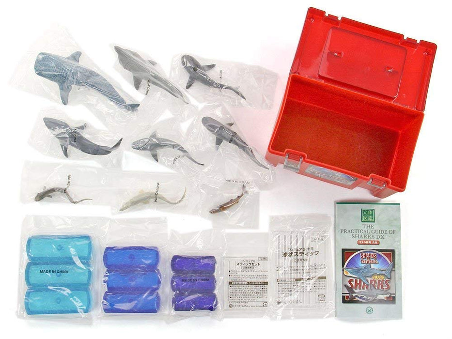 COLORATA Real Figure Sharks of the World DX BOX Set of 9 figures ‎974629 NEW_8