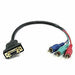 D terminal (female) - component (male) conversion video cable 0.3m NEW_1
