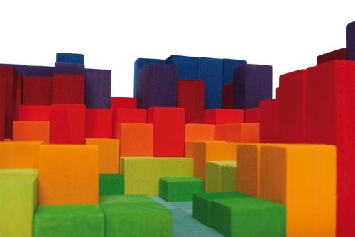 Grimm's rainbow counting block Small 100 Pcs Stepped Building & Counting GM42100_3